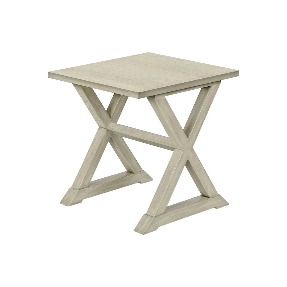 Transitional Accent Table in White color