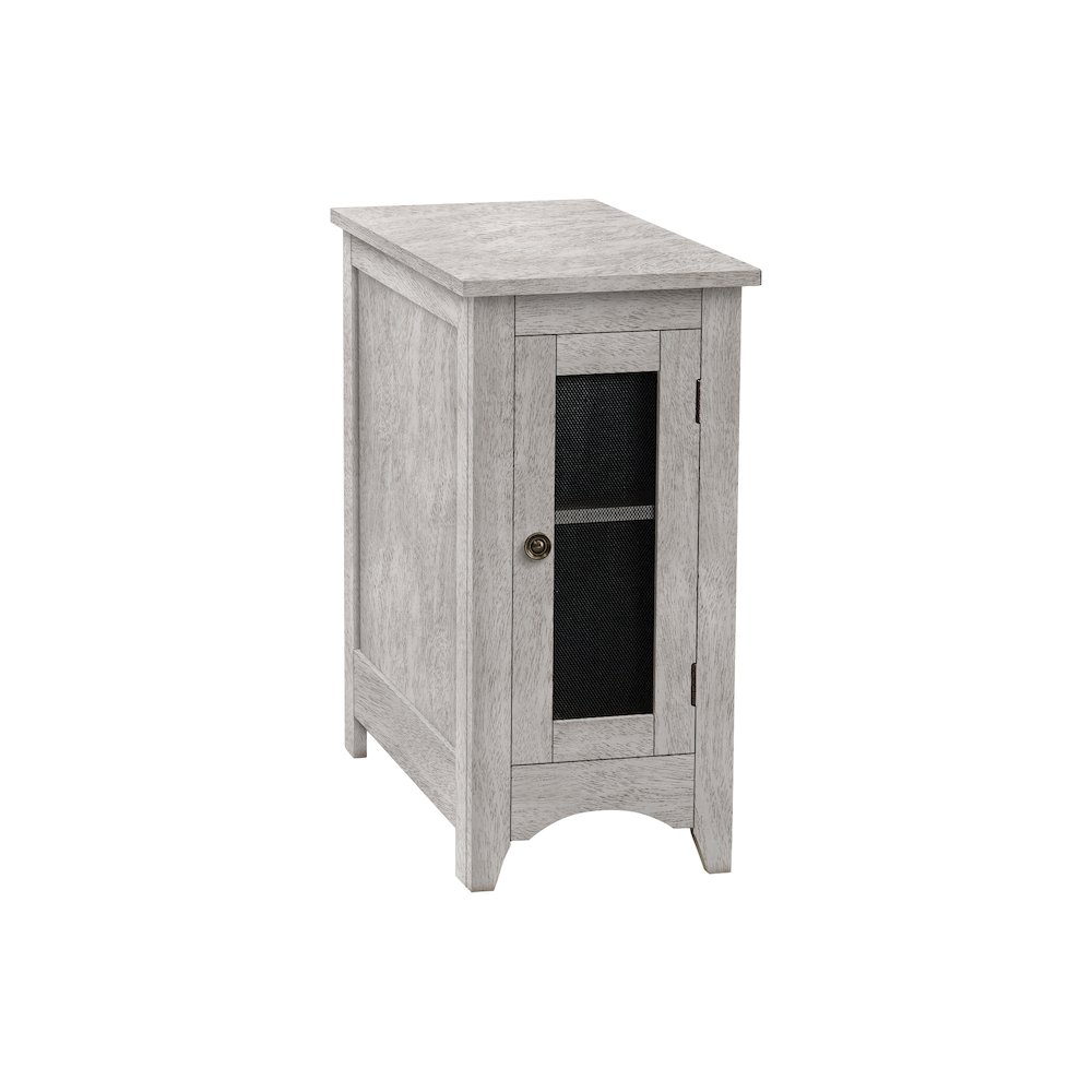 Transitional Accent Table in Washed Grey color