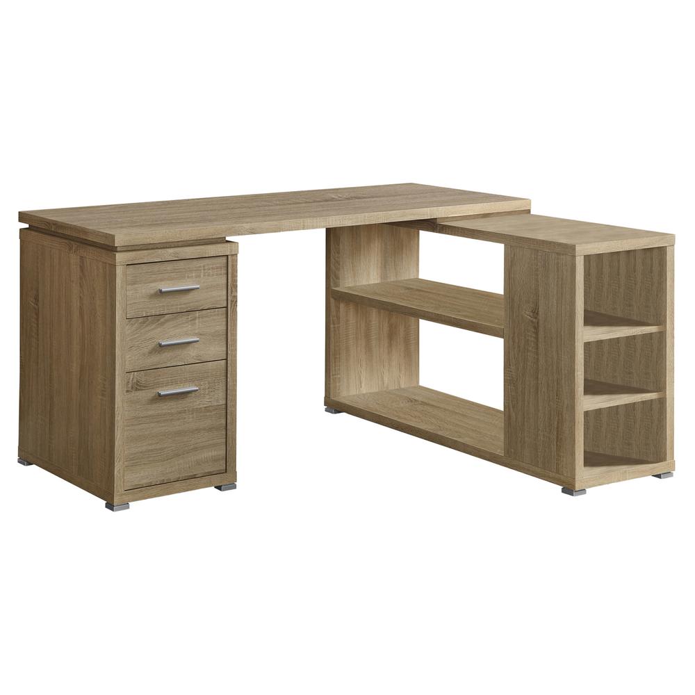 COMPUTER DESK – NATURAL LEFT OR RIGHT FACING CORNER