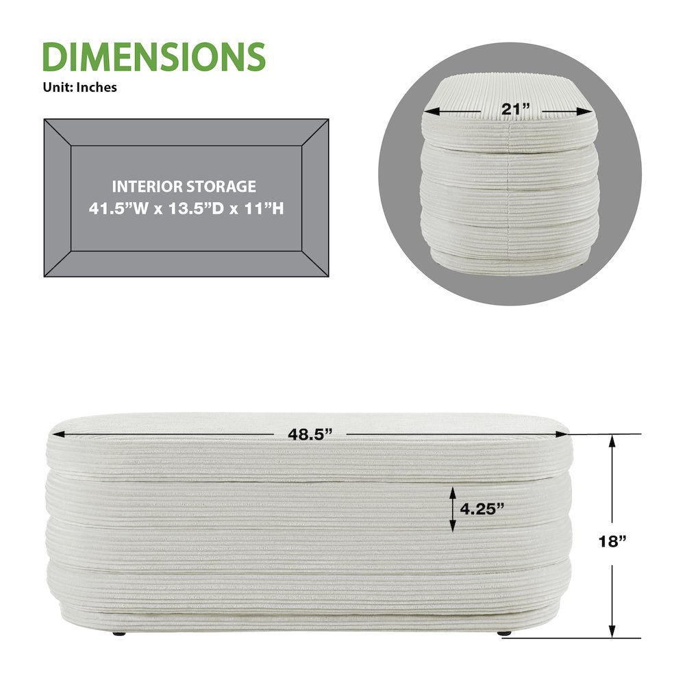 Clifford Storage Bench