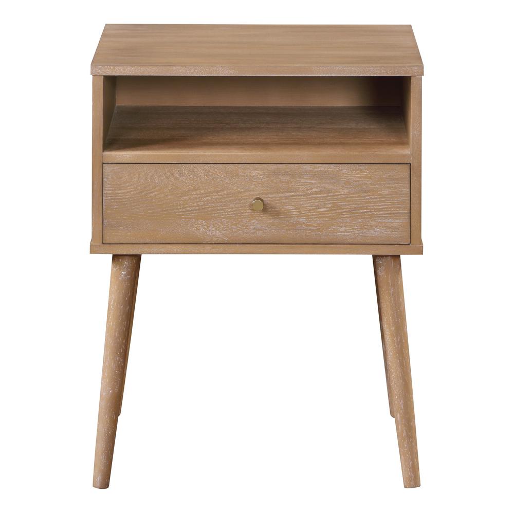 Rena 1-Drawer Side Table with Shelf