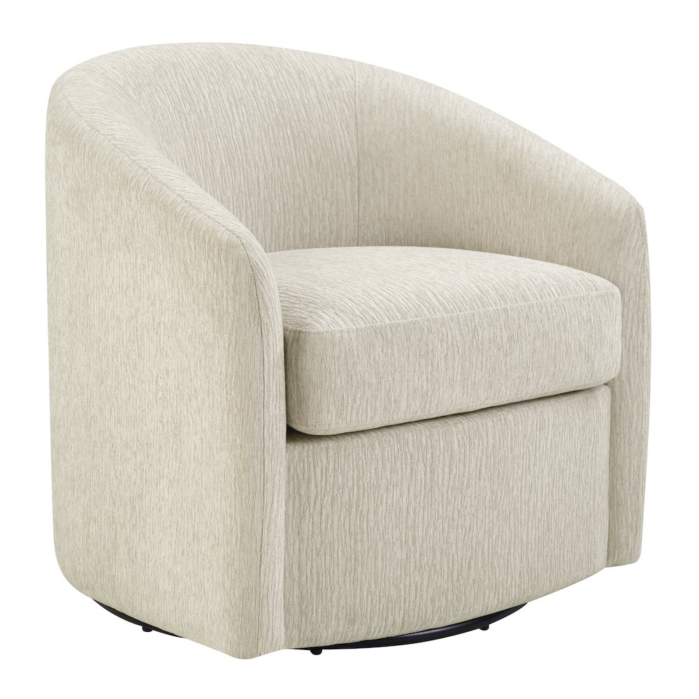 Bella Swivel Chair in Linen Fabric