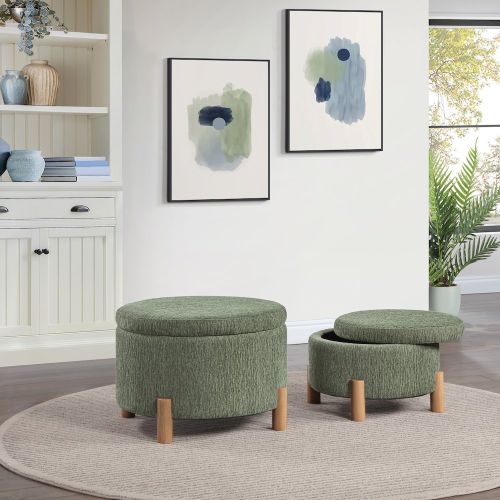 Bennett 2-Piece Storage Ottoman Set