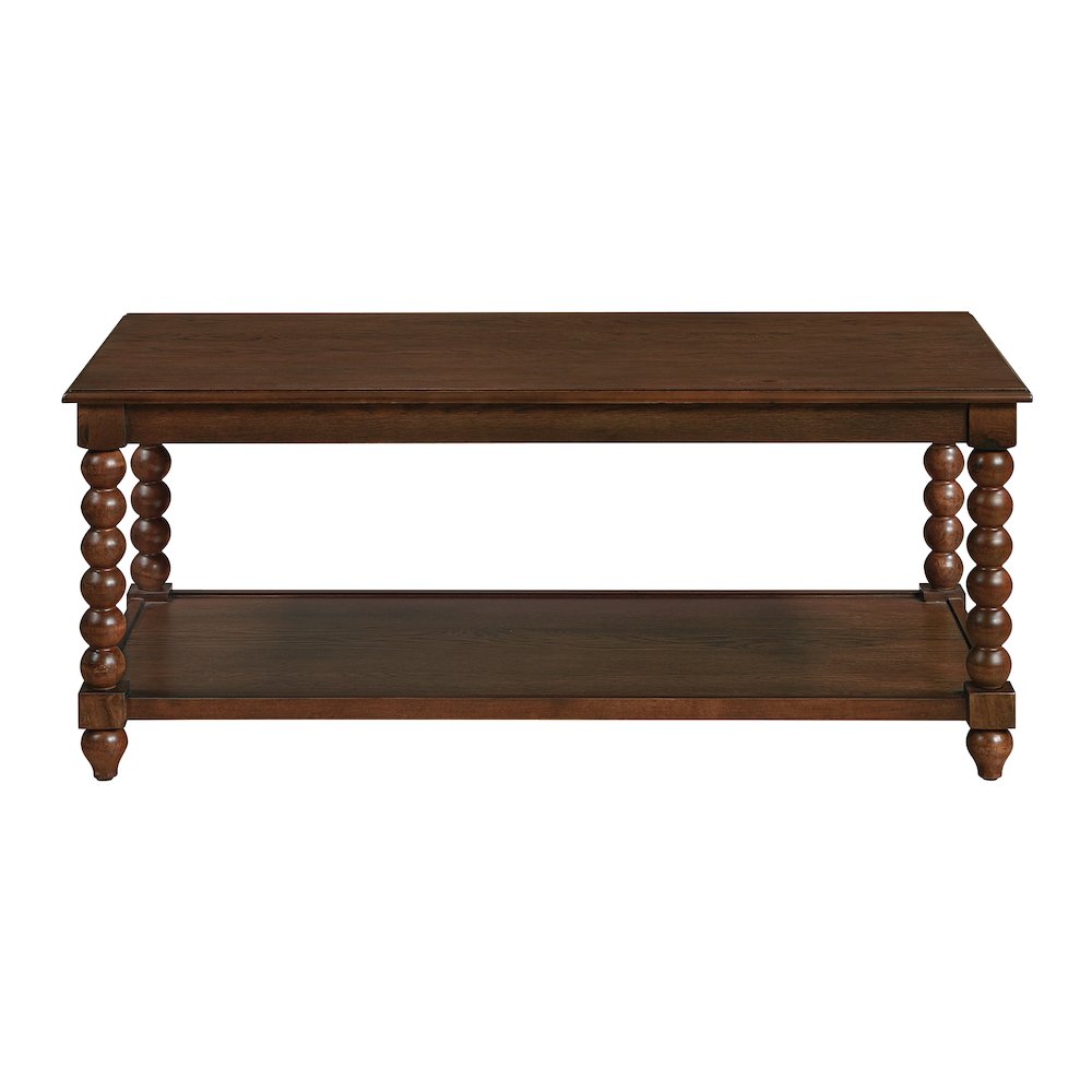 Elise Coffee Table in Dark Walnut Finish