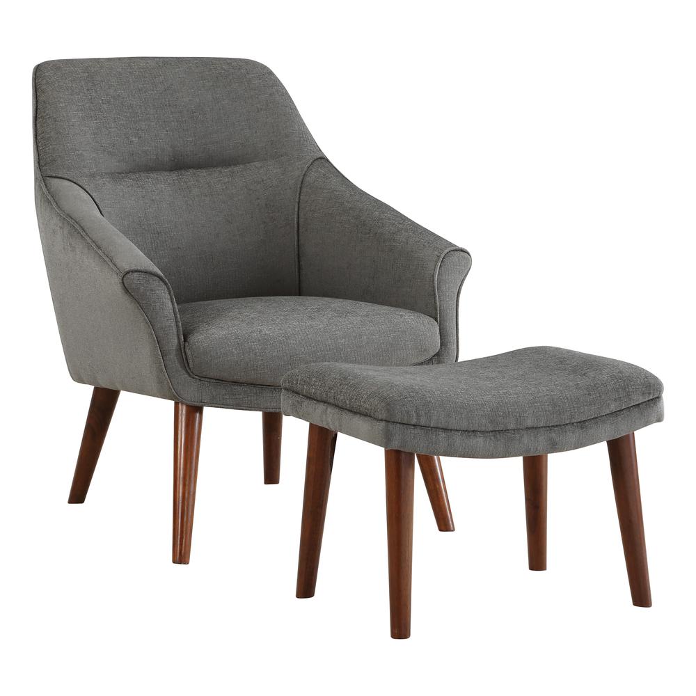 Waneta Chair and Ottoman