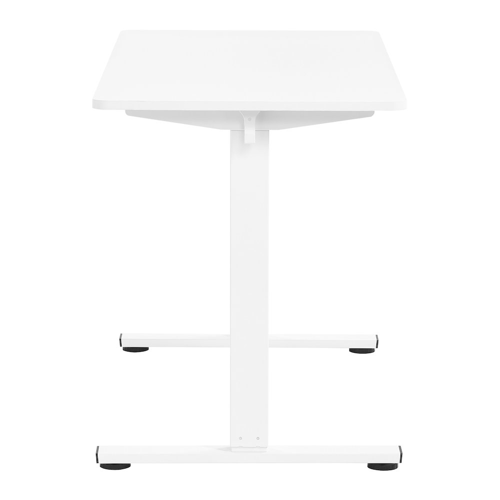 Primo 48″W Sit to Stand Electric Height Adjustable Desk in White Finish