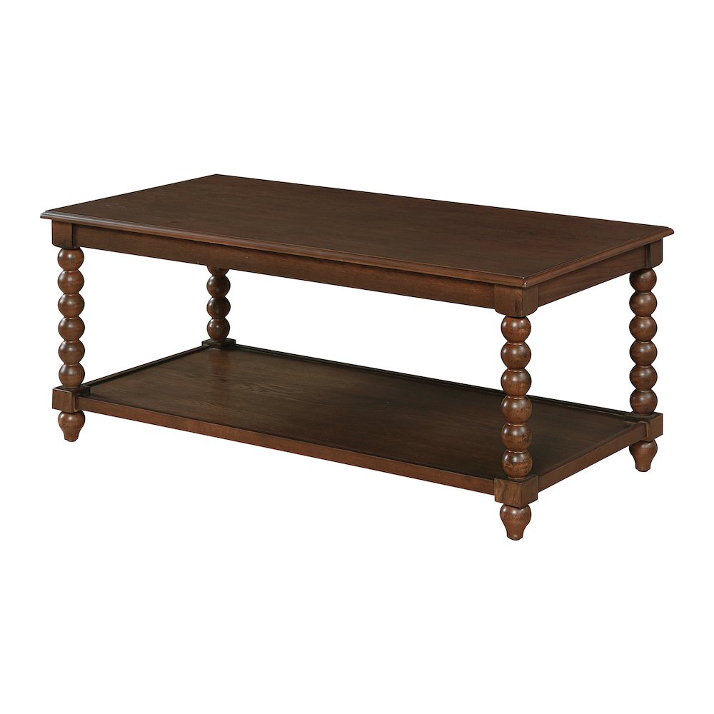 Elise Coffee Table in Dark Walnut Finish