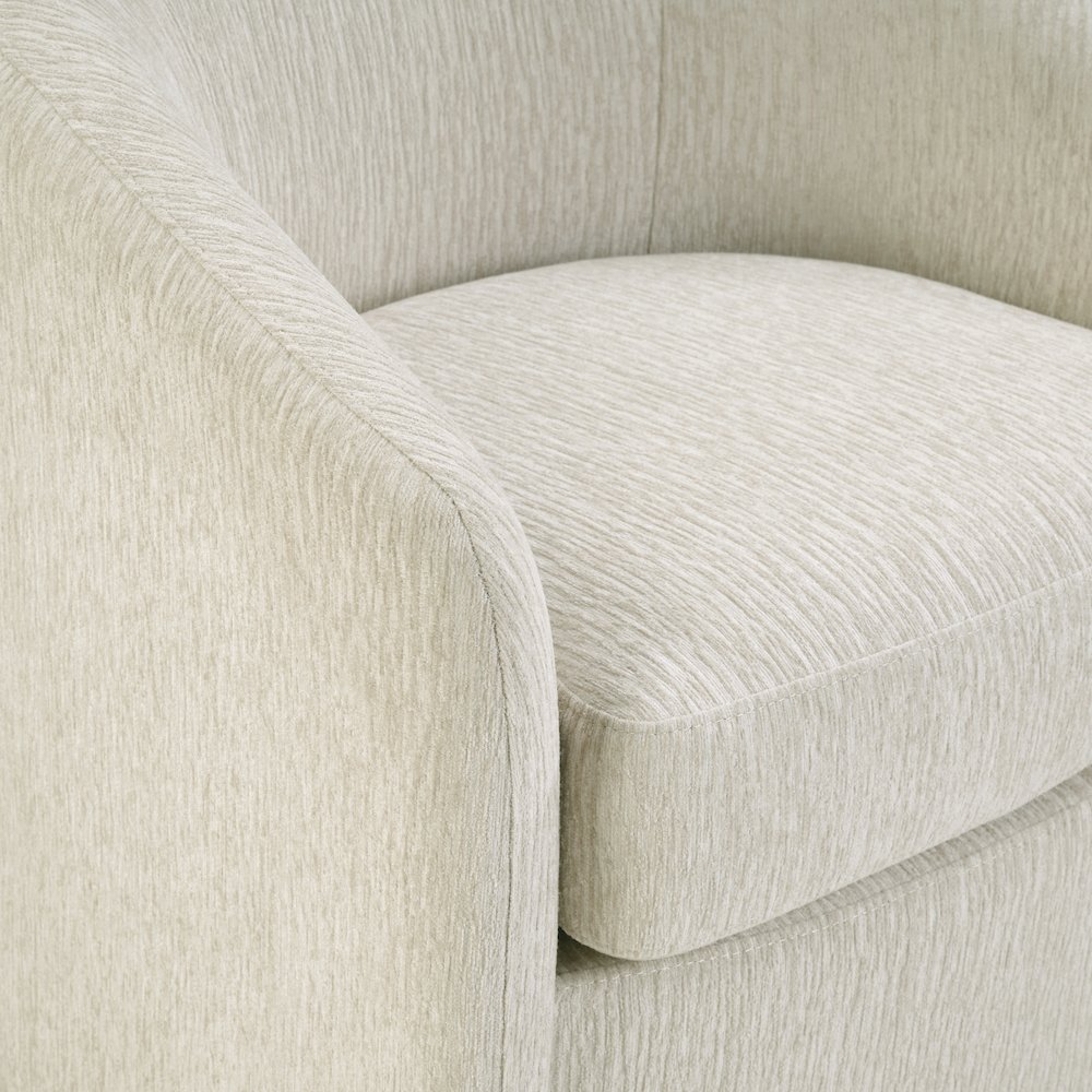 Bella Swivel Chair in Linen Fabric