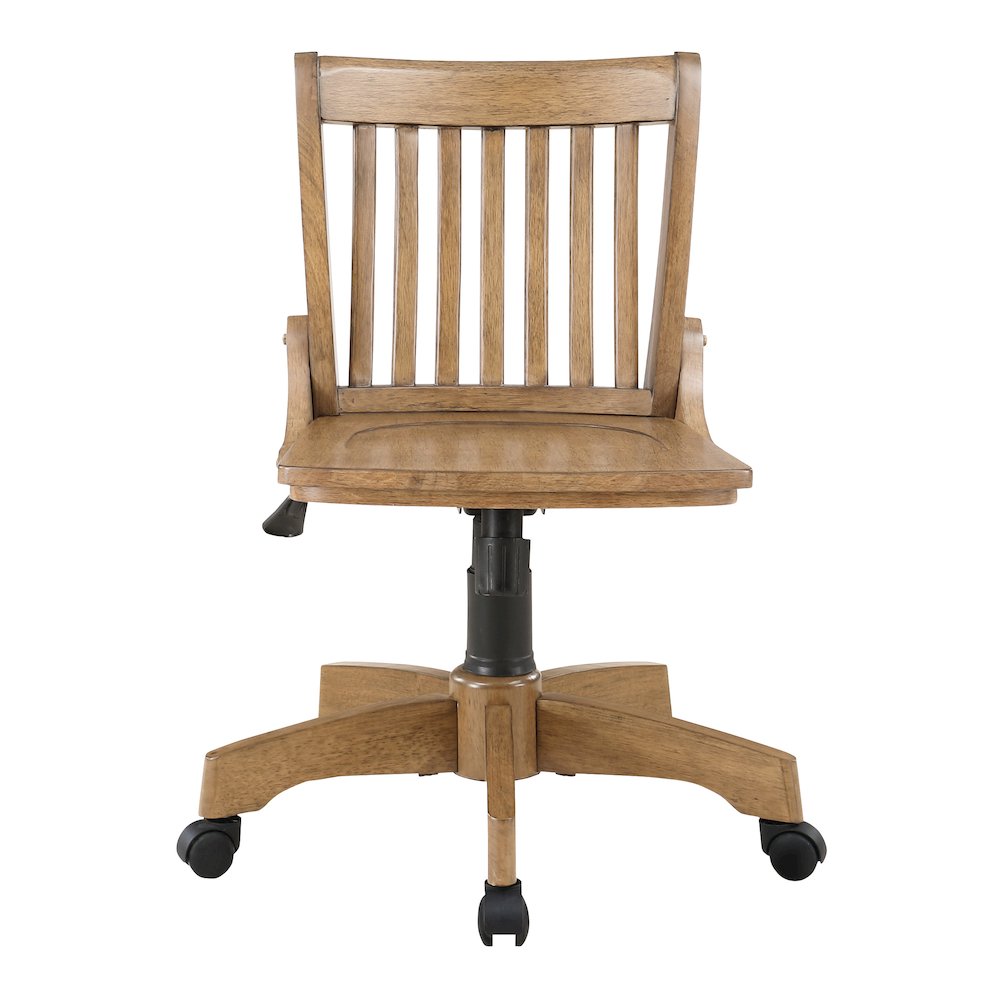 Deluxe Armless Wood Bankers Chair