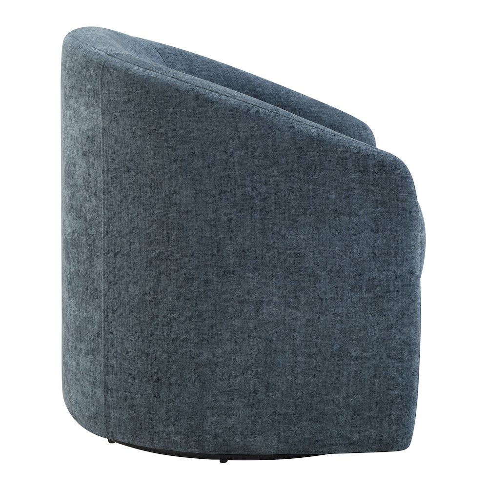 Bella Swivel Chair in Blue Denim