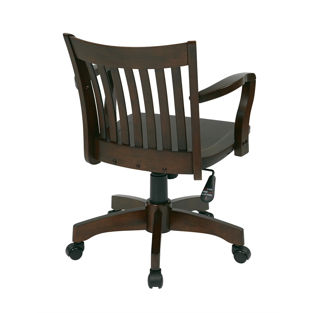 Deluxe Wood Banker’s Chair