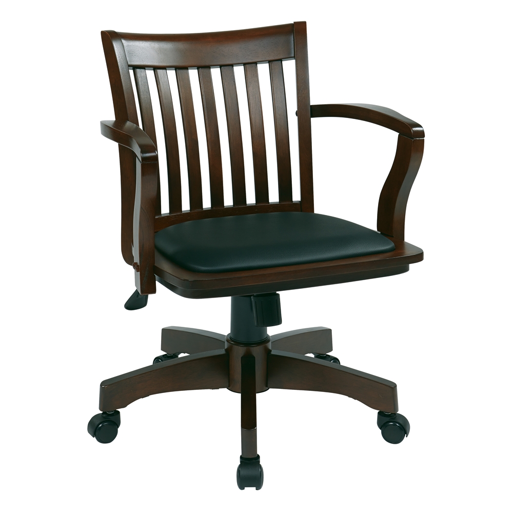Deluxe Wood Banker’s Chair