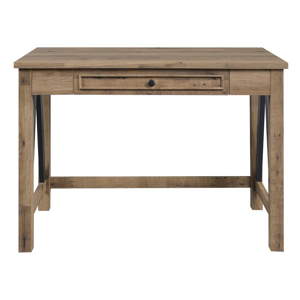 Quinton Writing Desk with Drawer in Salvage Oak