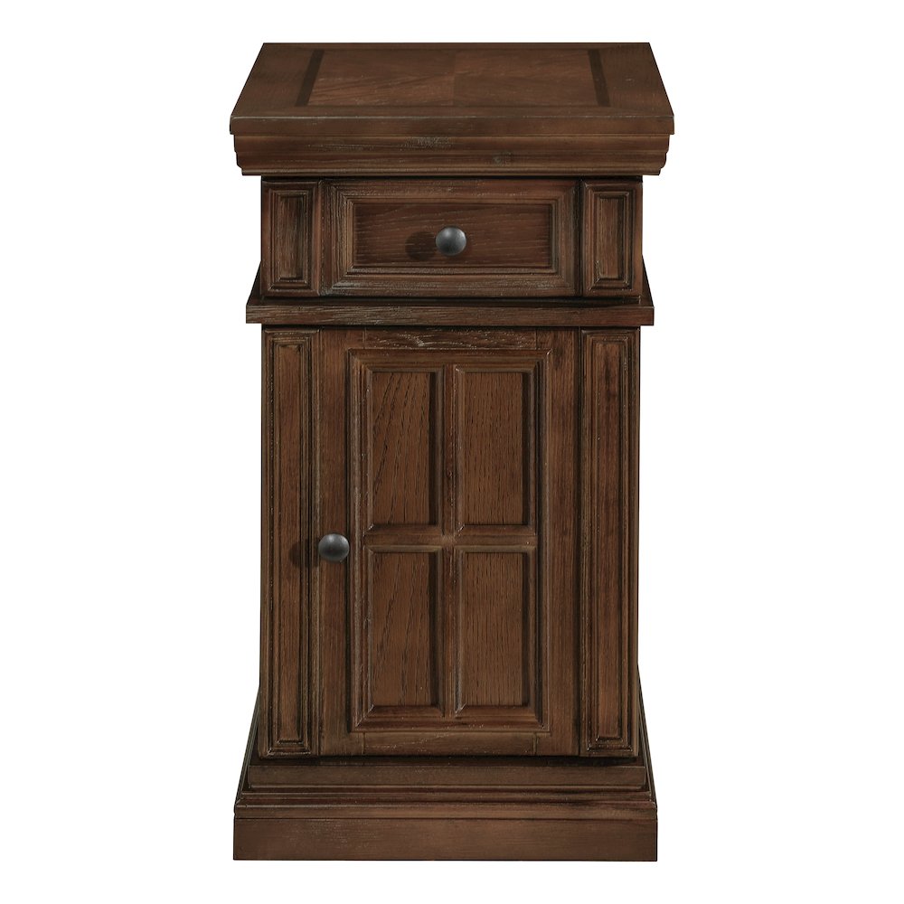 Chair Side Table with Power