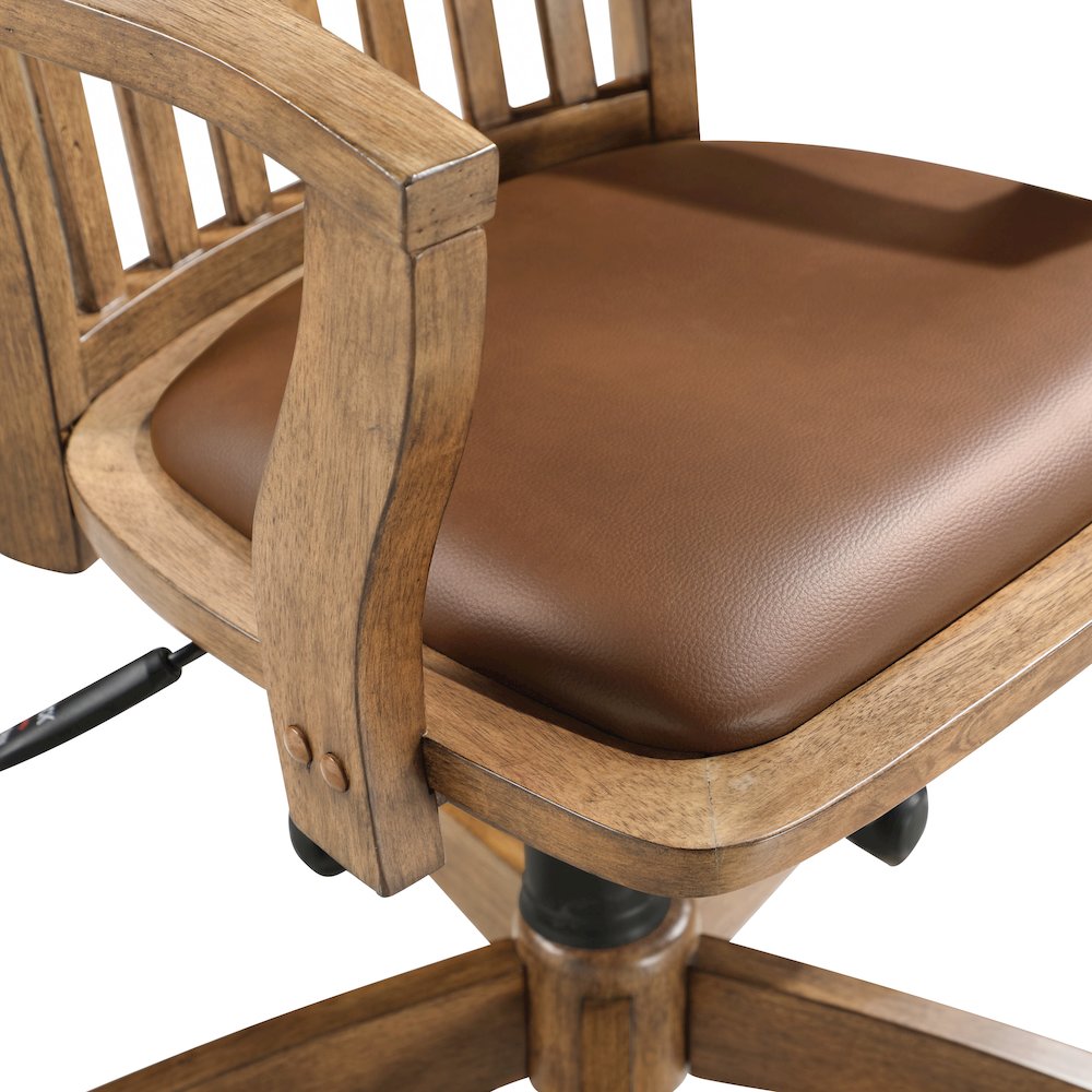 Deluxe Wood Banker’s Chair