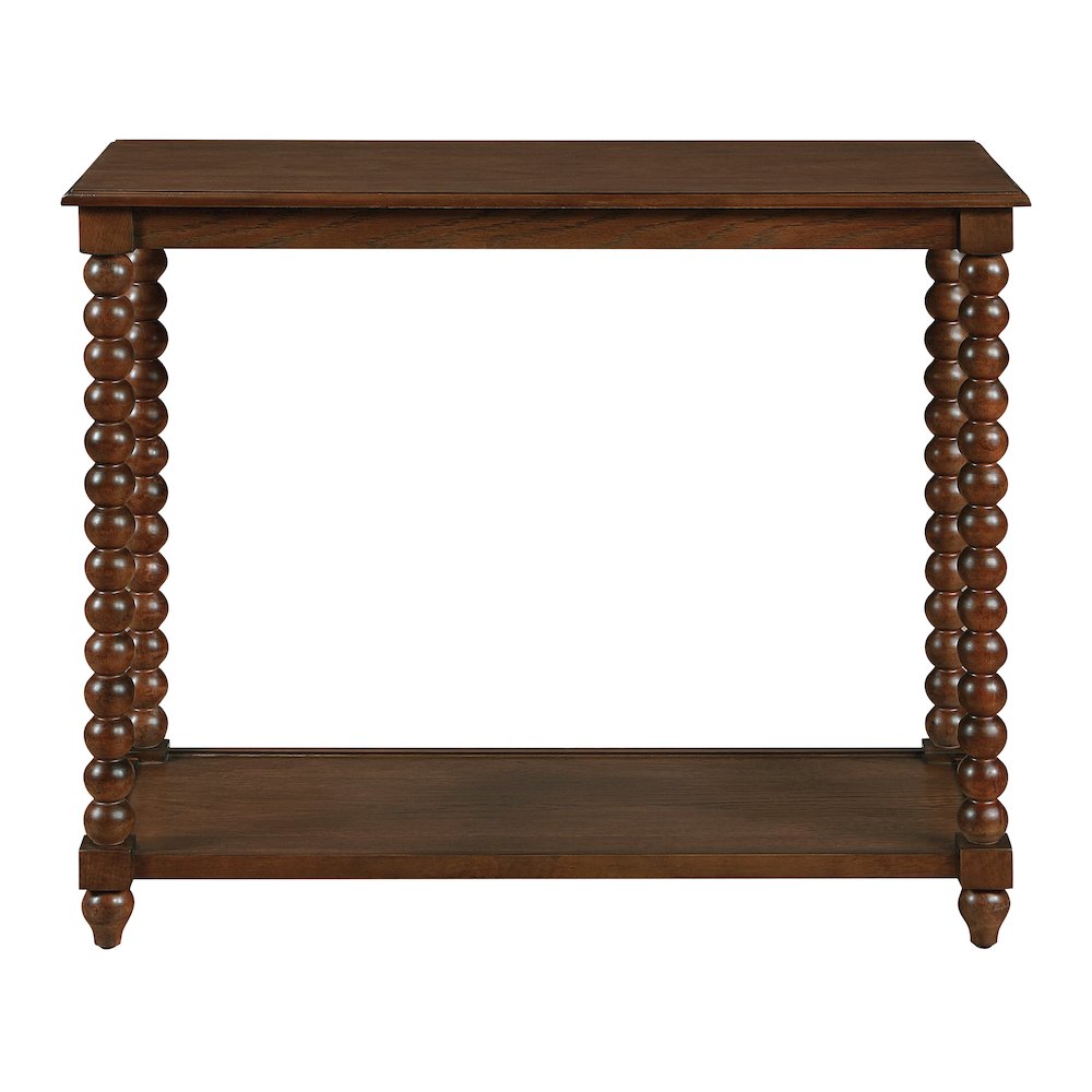 Elise Foyer Table in Dark Walnut Finish