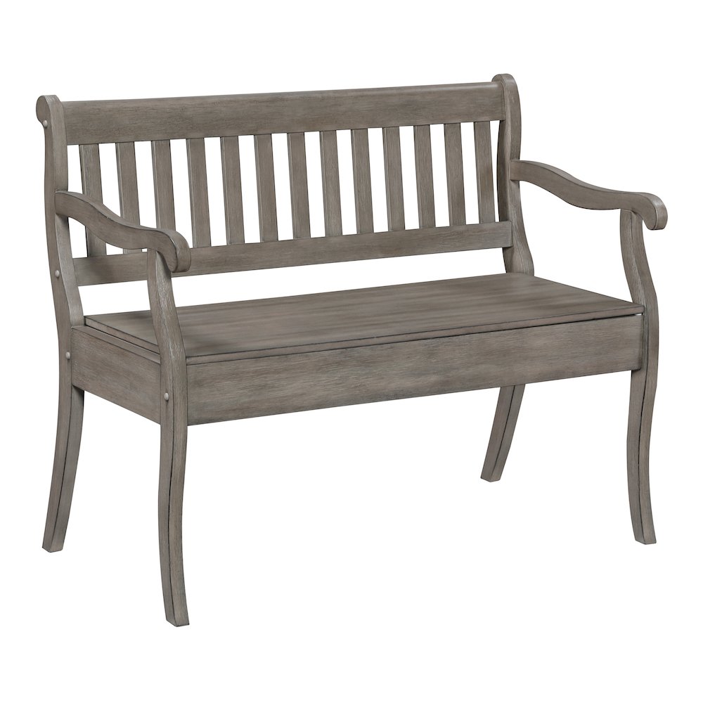 Wakefield Entryway Storage Bench Goldstone Finish