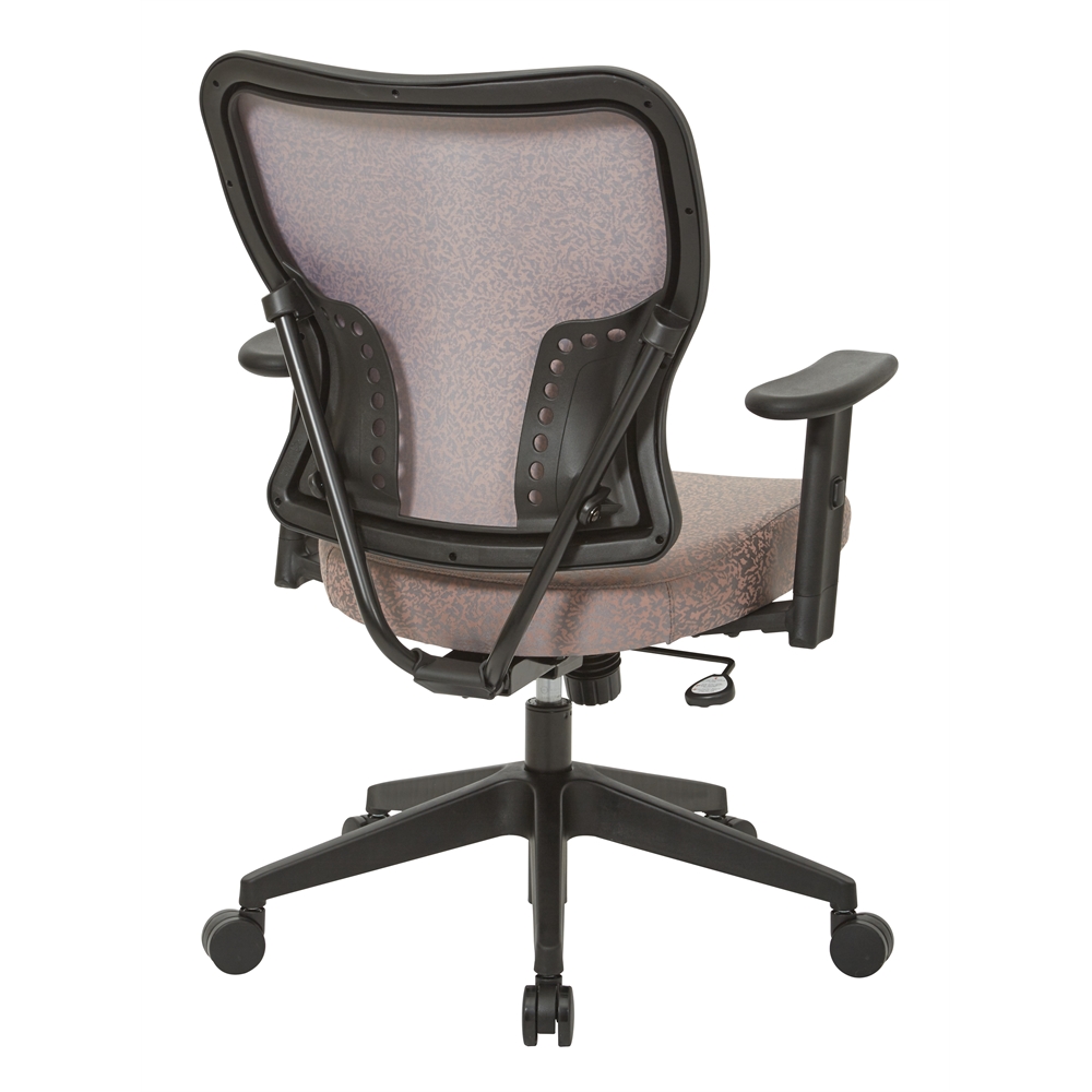 Deluxe 2 to 1 Mechanical Height Adjustable Arms Chair in Salmon Fabric