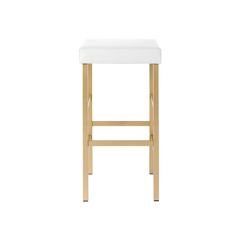 30″ Gold Backless Stool