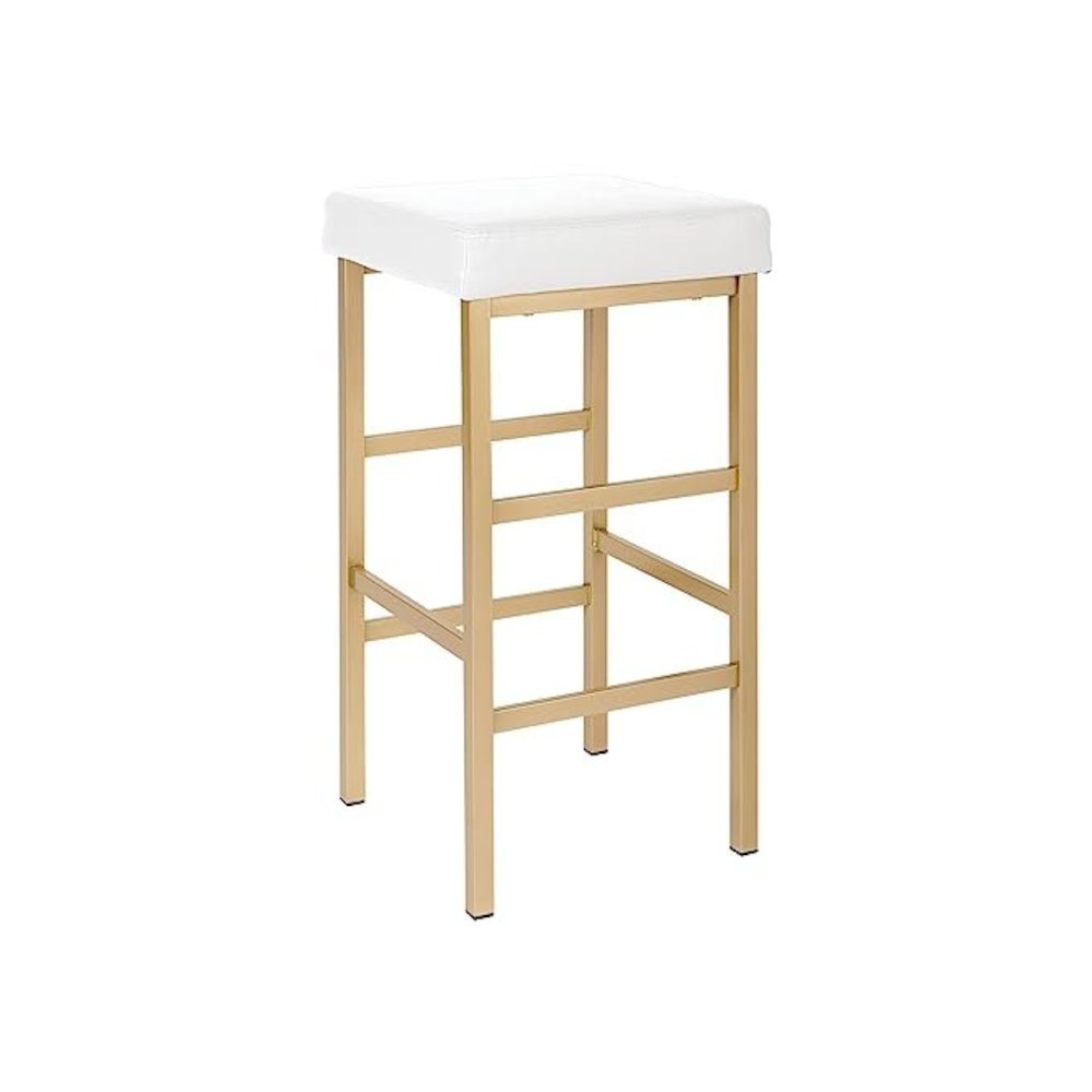30″ Gold Backless Stool