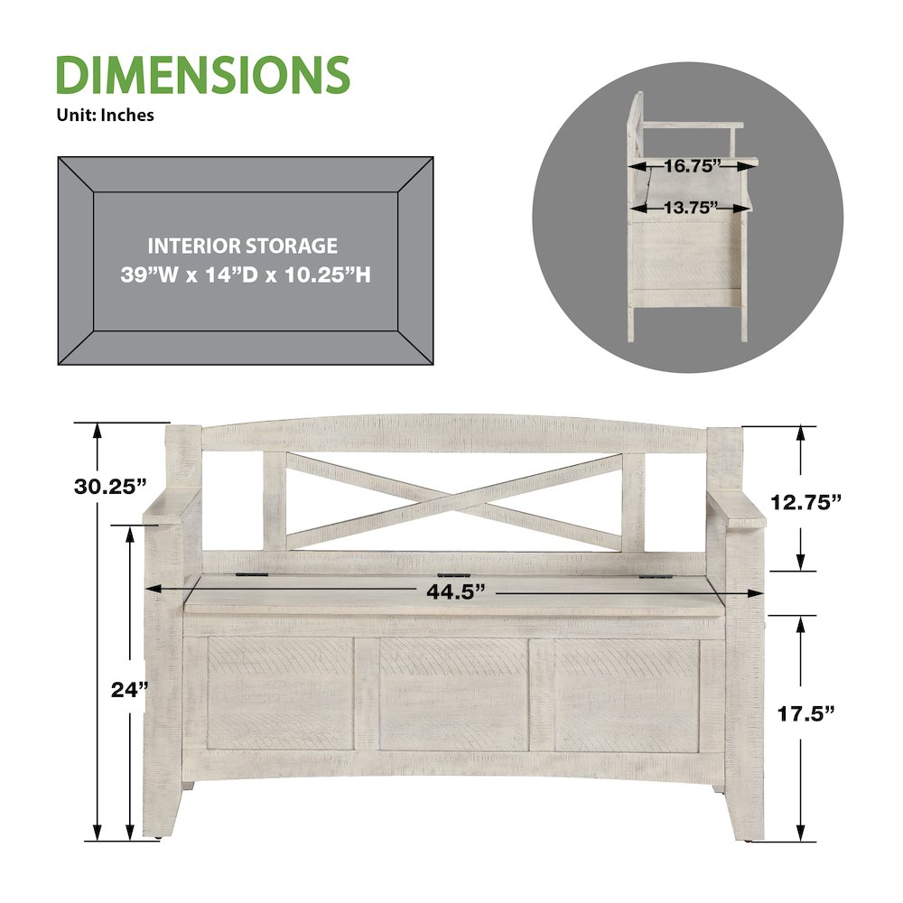 Metro Entry Way Bench
