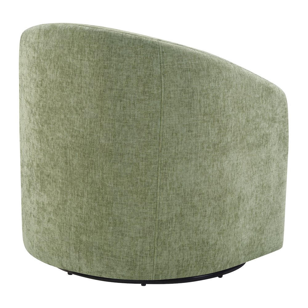 Bella Swivel Chair in Leaf Fabric