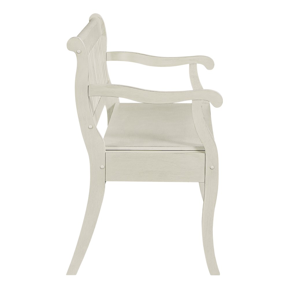 Wakefield Entryway Storage Bench in White Finish