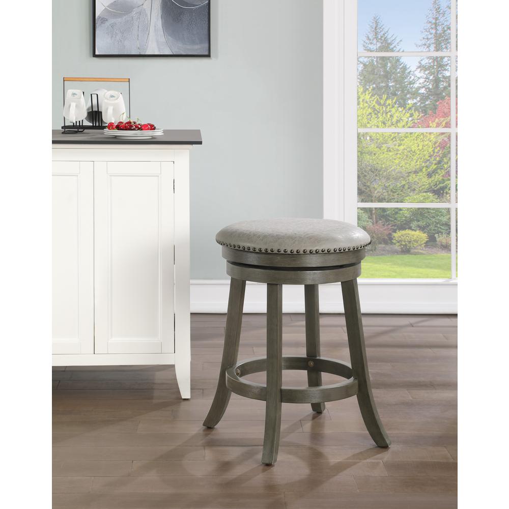 Round Backless Swivel Stool 2 Pack