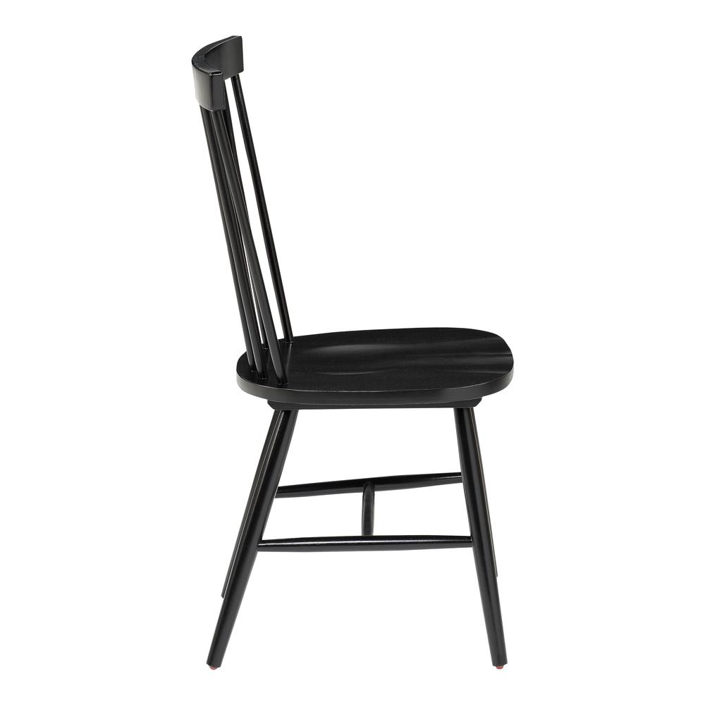 Eagle Ridge Dining Chair in Black Finish 2 Pack