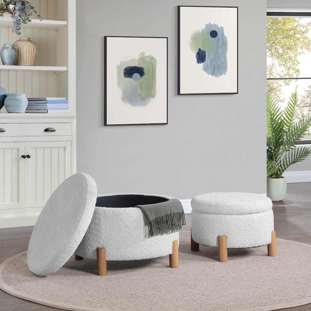 Bennett 2-Piece Storage Ottoman Set