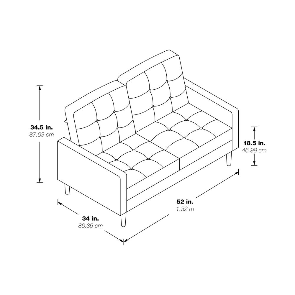 Grayburn Mid-Century Loveseat