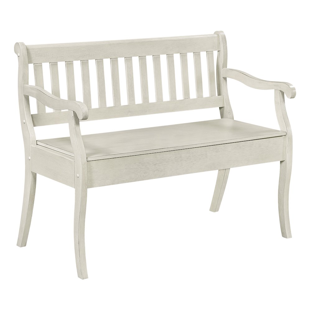 Wakefield Entryway Storage Bench in White Finish
