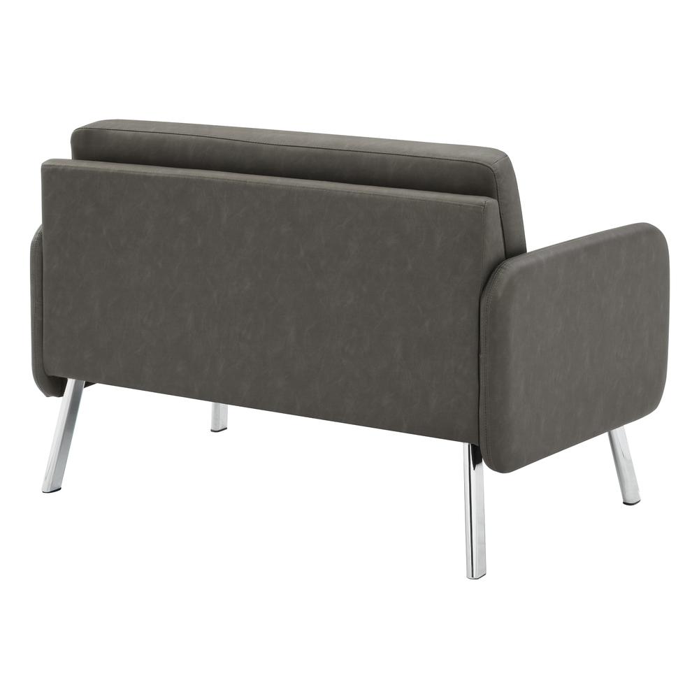 Lounge Loveseat in Faux Leather