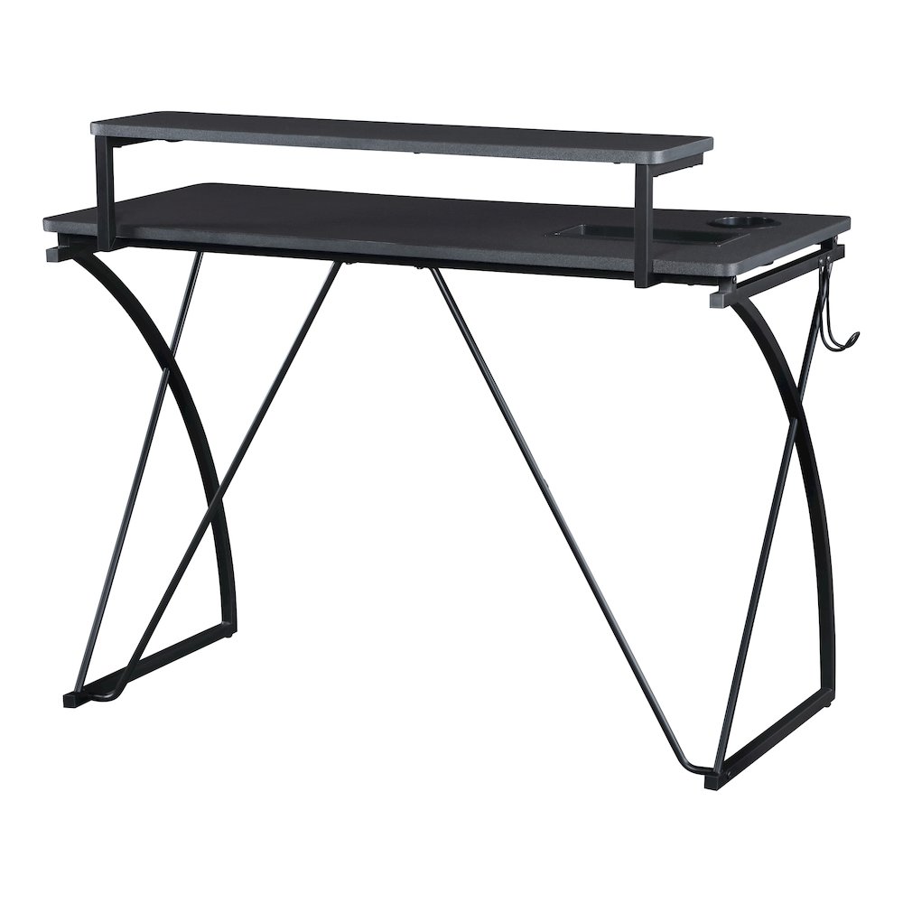 Biome 44″ Battlestation Gaming Desk With Bluetooth LED Lights