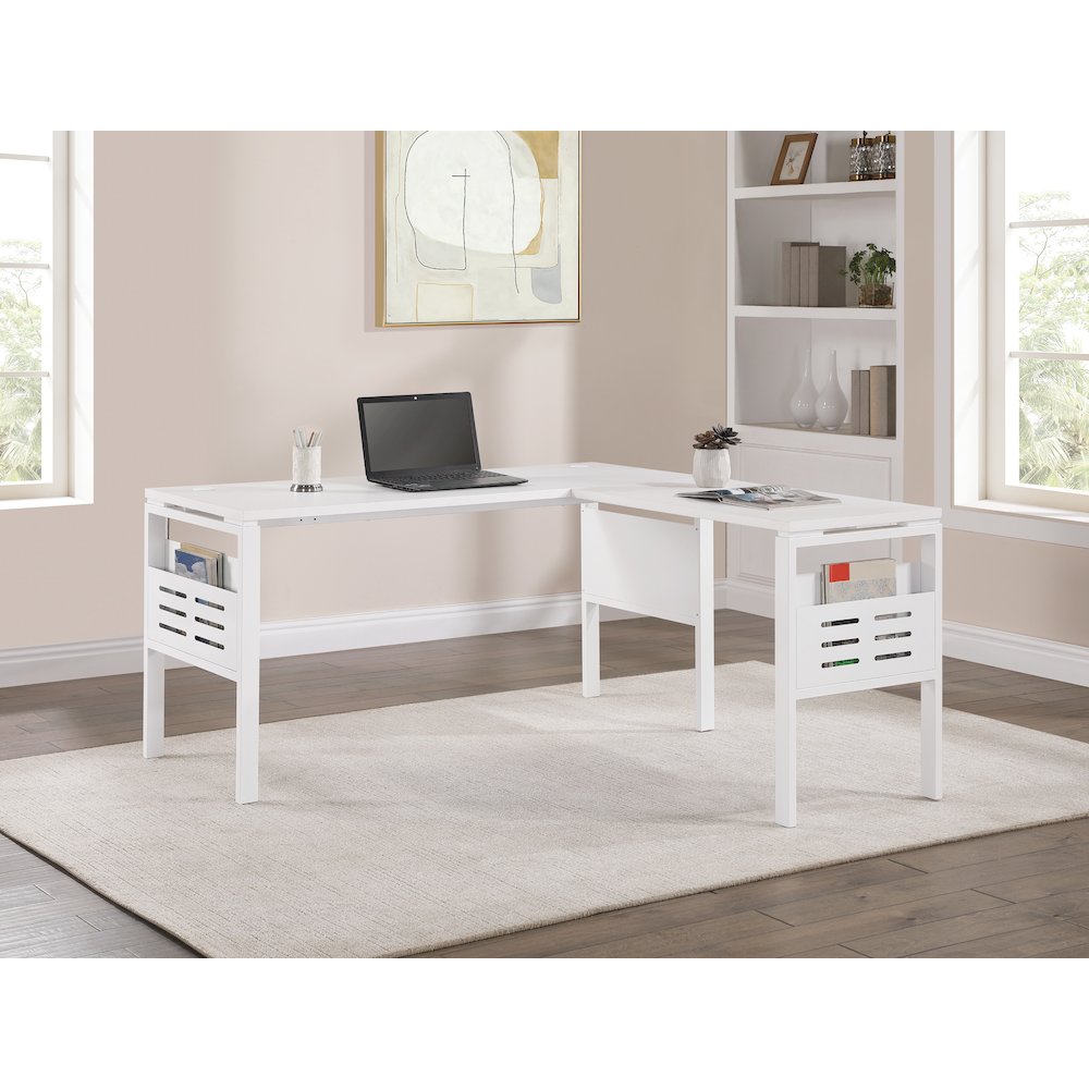 60″ L-Desk with Storage