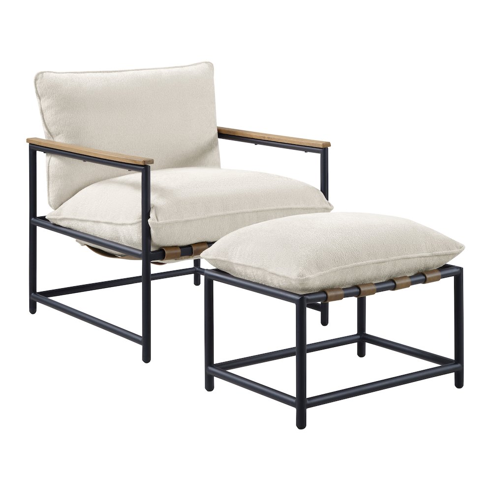 Sling Chair & Ottoman set