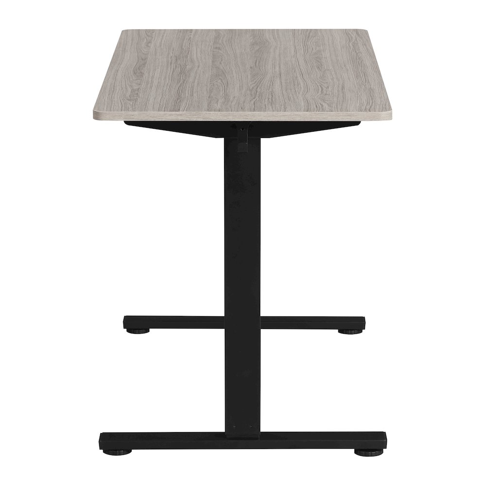 Primo 48″W Sit to Stand Electric Height Adjustable Desk With Light Grey Top