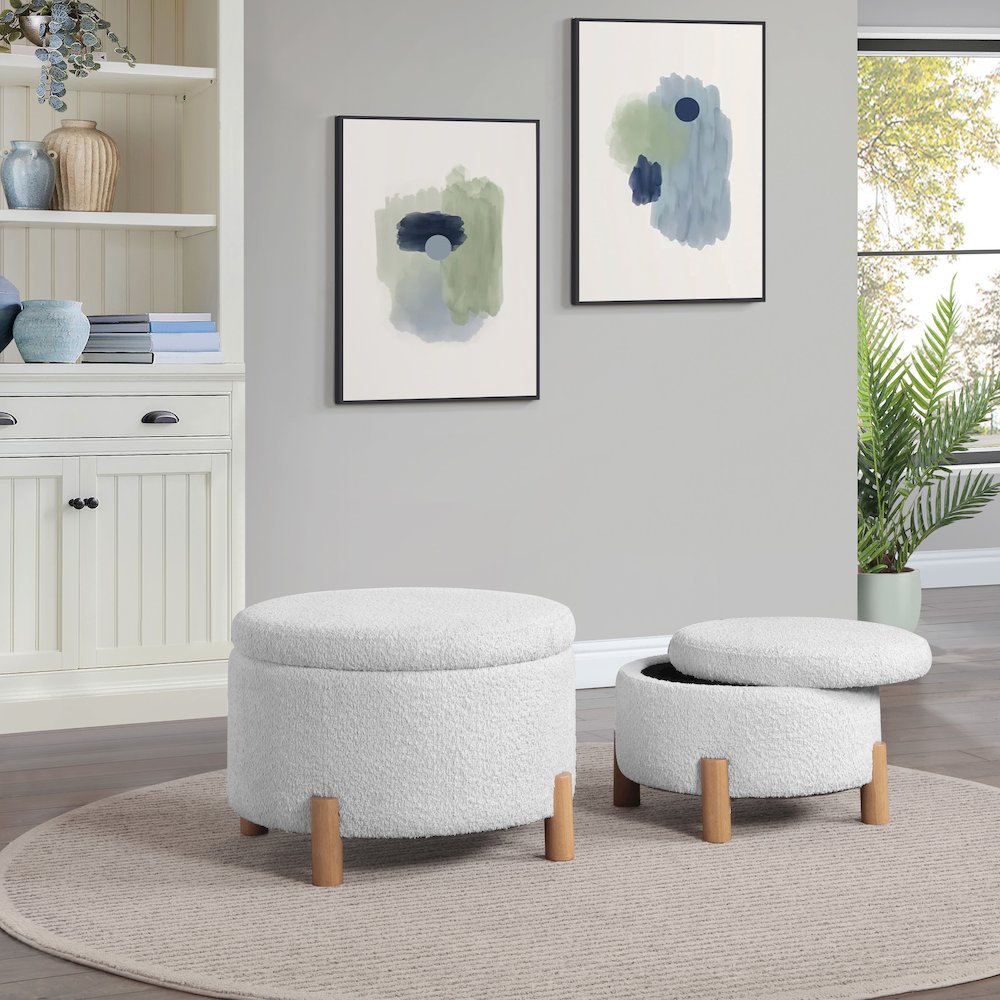 Bennett 2-Piece Storage Ottoman Set