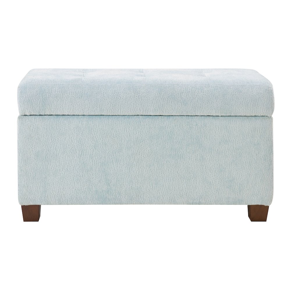 Metro Storage Ottoman in Sky Fabric