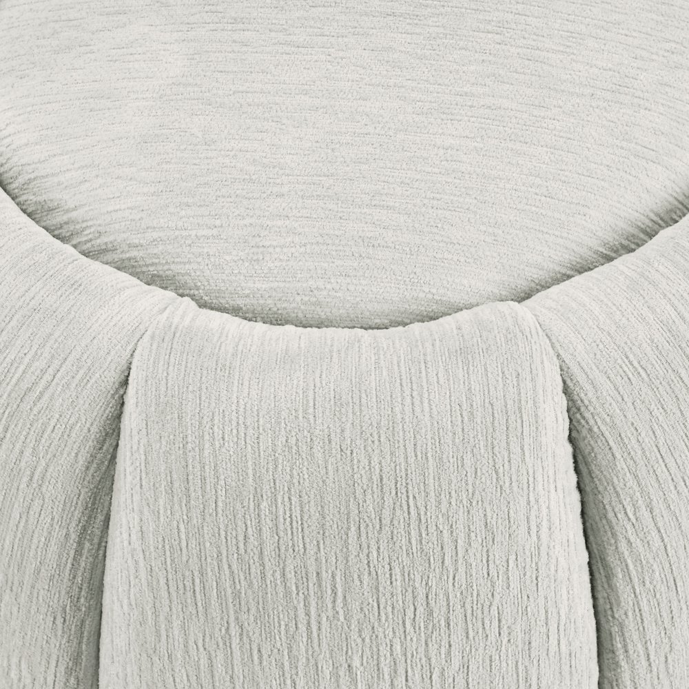 Castel Storage Ottoman in Platinum Fabric