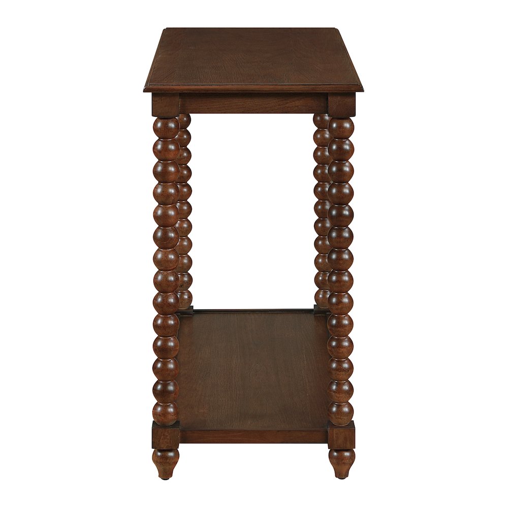 Elise Foyer Table in Dark Walnut Finish