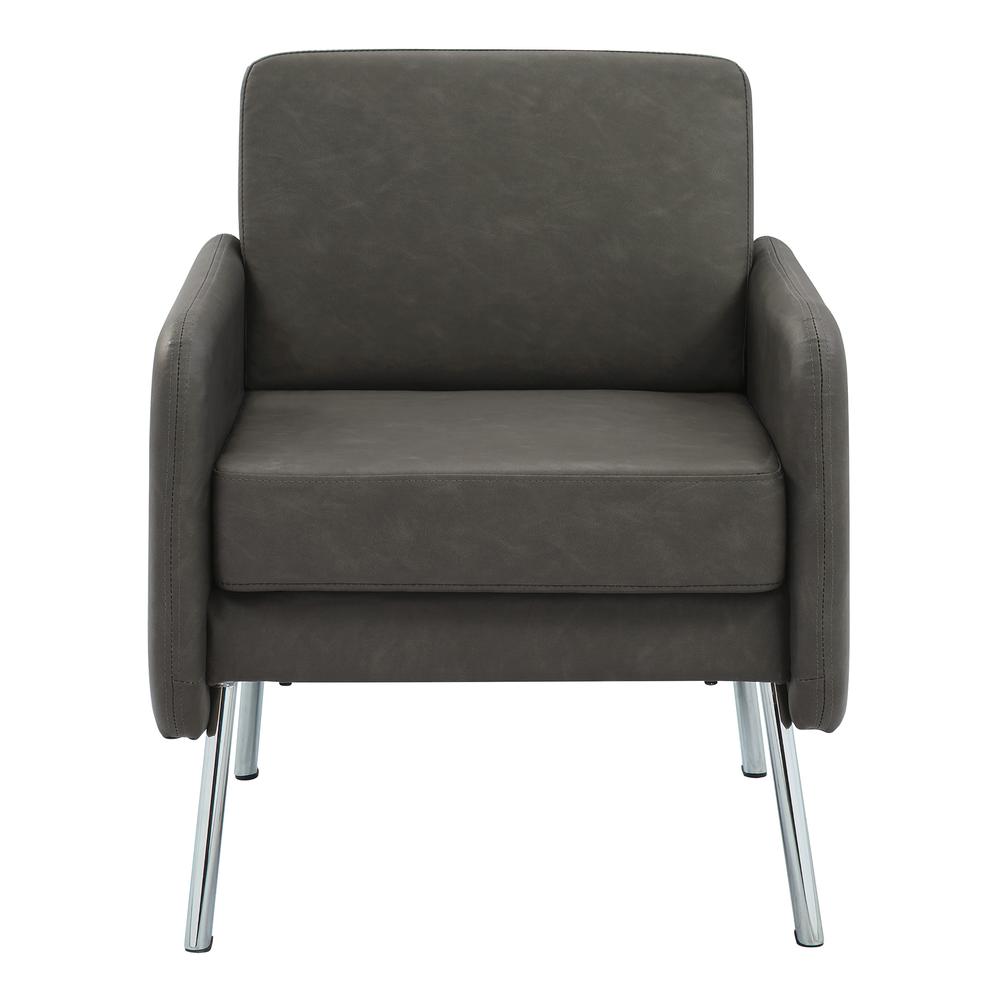 Lounge Chair in Faux Leather