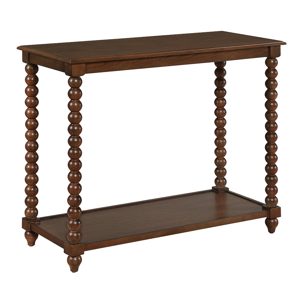 Elise Foyer Table in Dark Walnut Finish