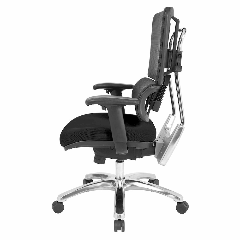 Vertical Black Mesh Back Chair