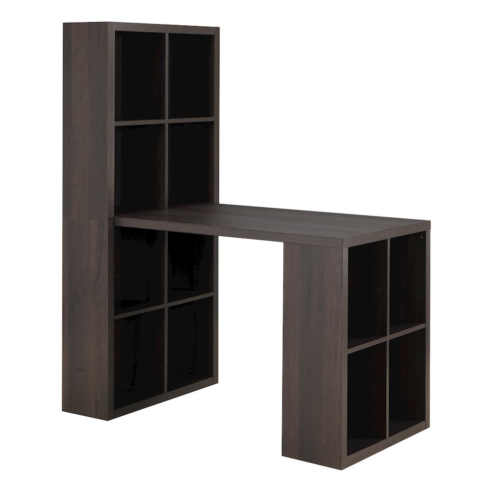 48″ Desk and Dual Bookcase