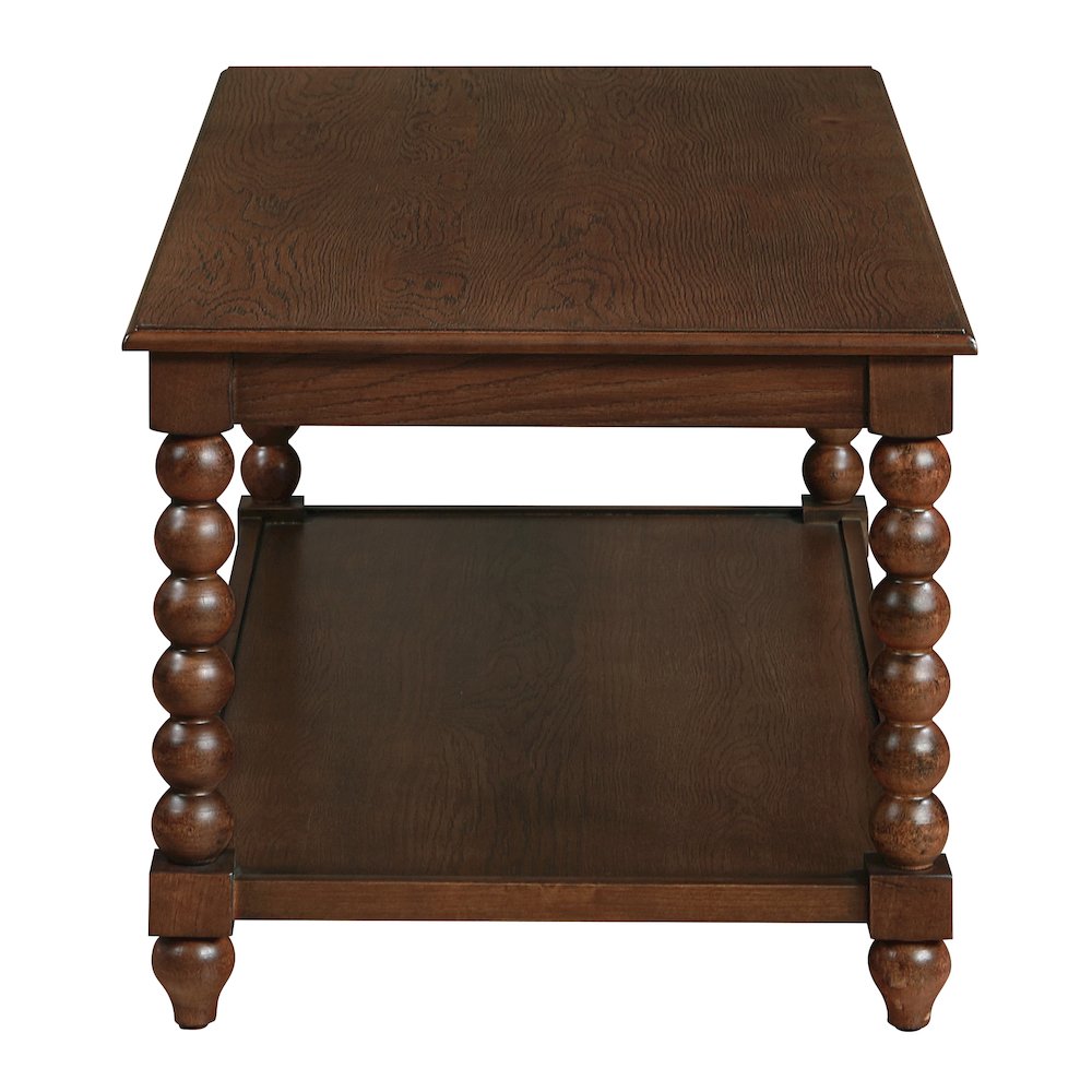 Elise Coffee Table in Dark Walnut Finish