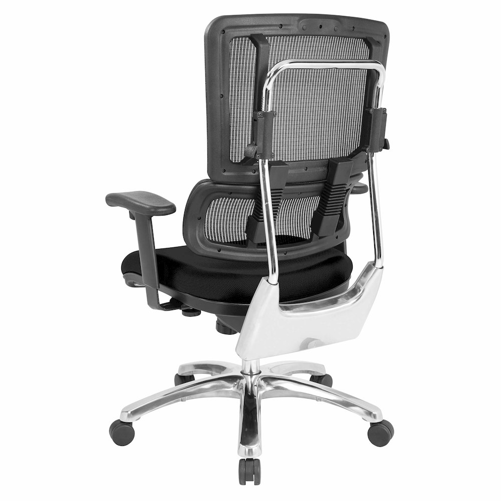 Vertical Black Mesh Back Chair