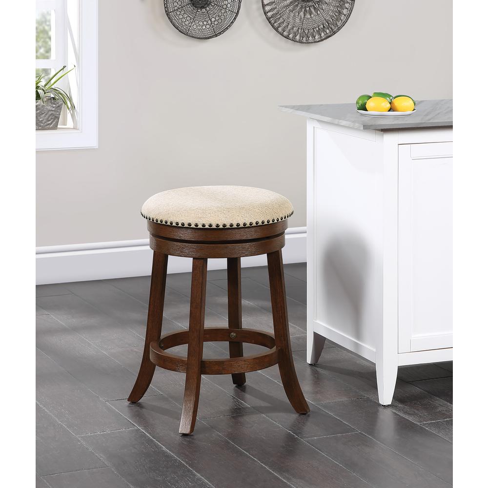 Round Backless Swivel Stool 2 Pack