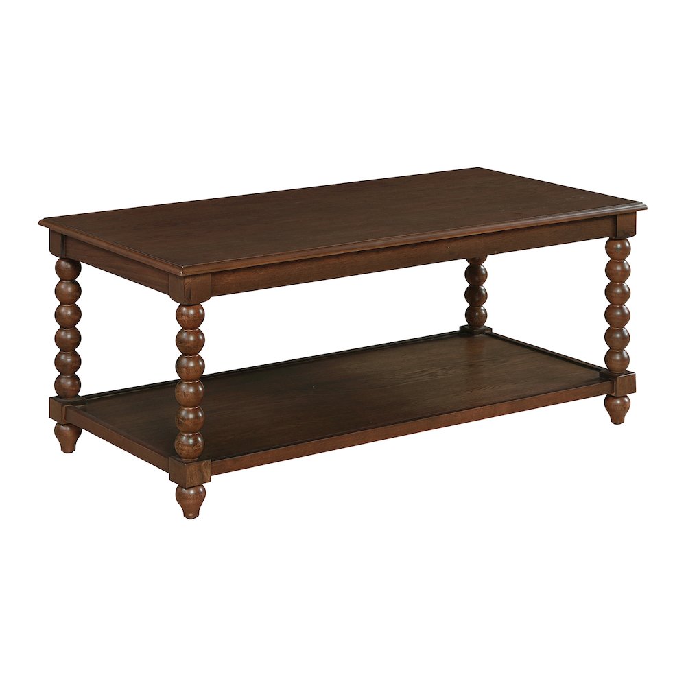Elise Coffee Table in Dark Walnut Finish