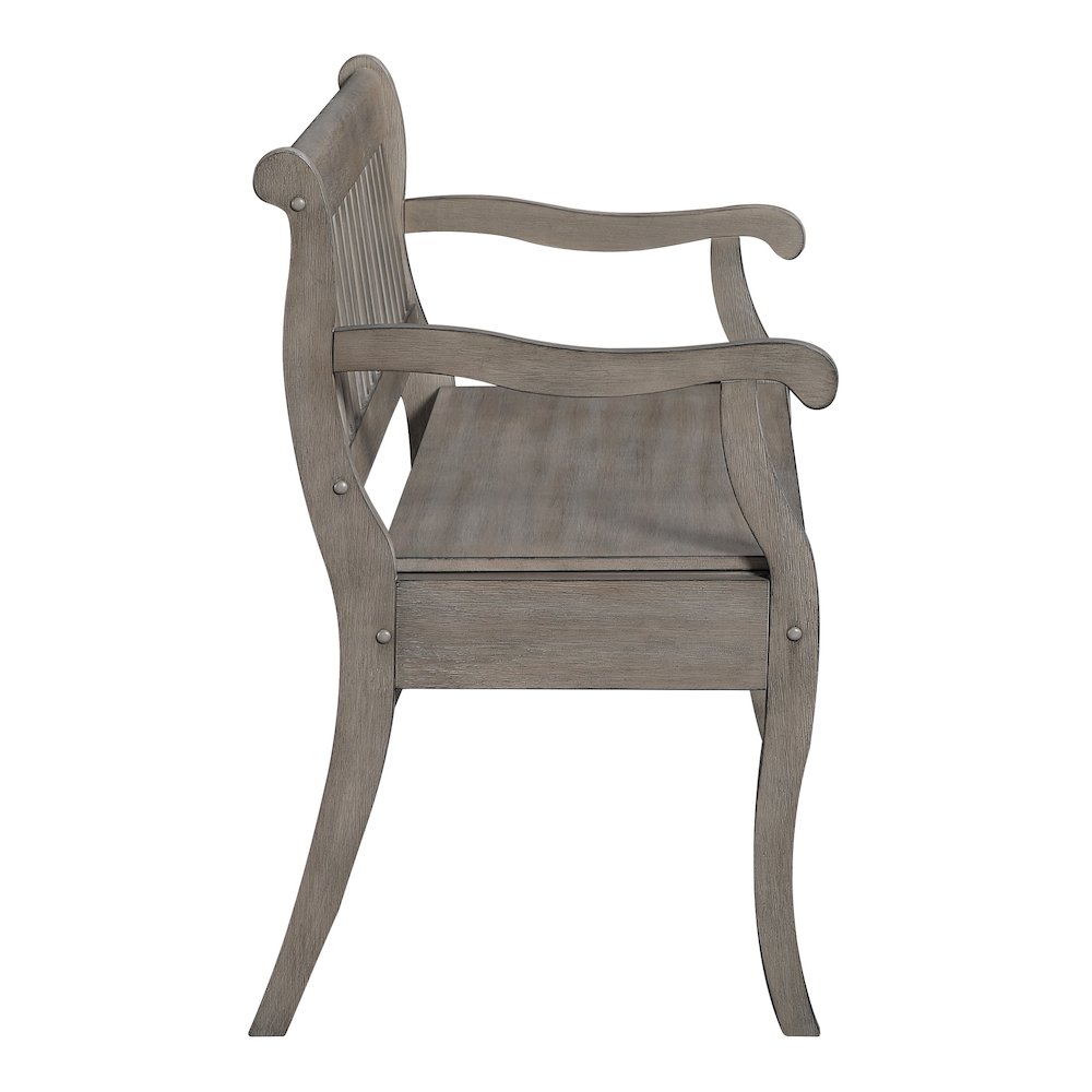 Wakefield Entryway Storage Bench Goldstone Finish